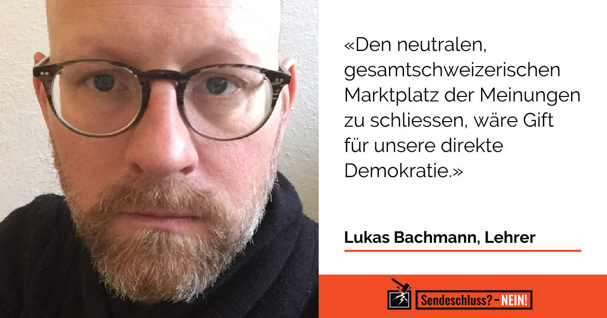 Ihre Botschaft - Nein zum Sendeschluss